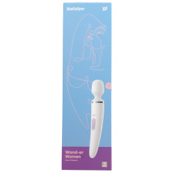 Satisfyer Masseur Wand-er Women Blanc - Tête 78mm